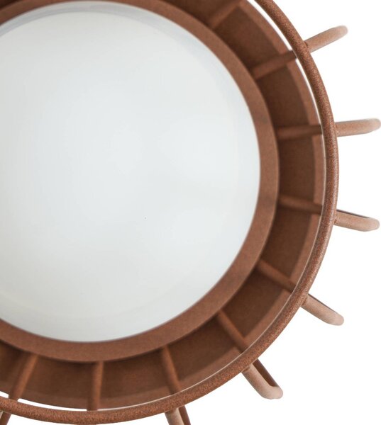Lampa zewnętrzna z czujnikiem ruchu Chandan Lucande, możliwość ściemniania, brązowy / rdzawy, aluminium, nowoczesny