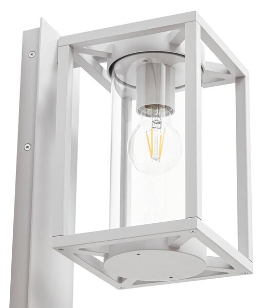 Kinkiet zewnętrzny Ferda Lucande, możliwość ściemniania, aluminiowy / szary / cynkowy, aluminium, nowoczesny