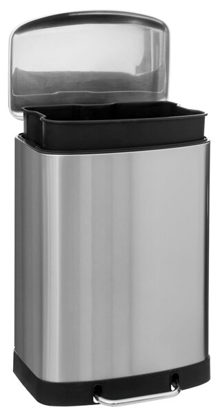 Pojemny kosz na śmieci, stal nierdzewna, 50 l