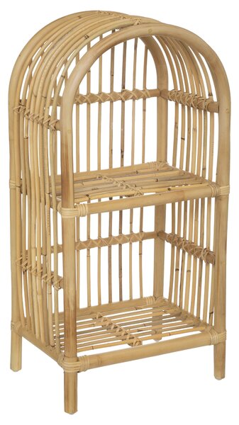 Biblioteczka na książki, rattanowa, 76 cm