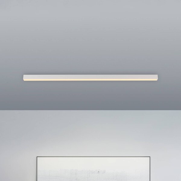 PURE Lampa sufitowa LED Lines, możliwość ściemniania, biały / opal, salon / jadalnia, aluminium, nowoczesny