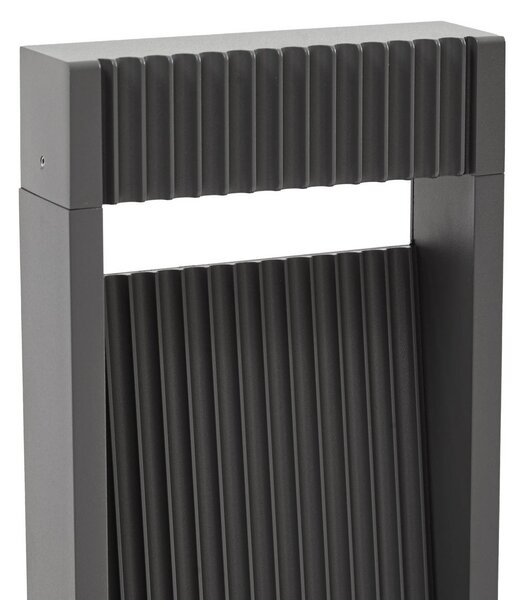 Lampa ogrodowa stojąca Tavion Lucande, czarny, aluminium, nowoczesny
