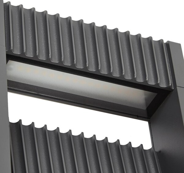 Lampa ogrodowa stojąca Tavion Lucande, czarny, aluminium, nowoczesny