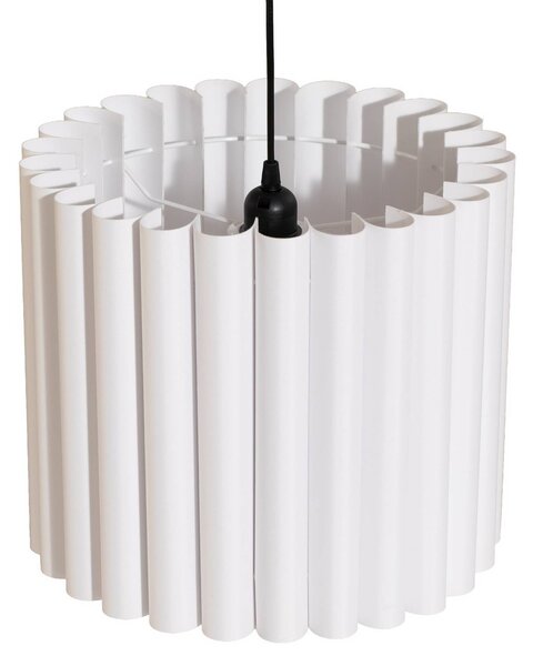 Lampa wisząca Aria Duolla, możliwość ściemniania, biały / opal, salon / jadalnia, tkanina / materiał / jedwab