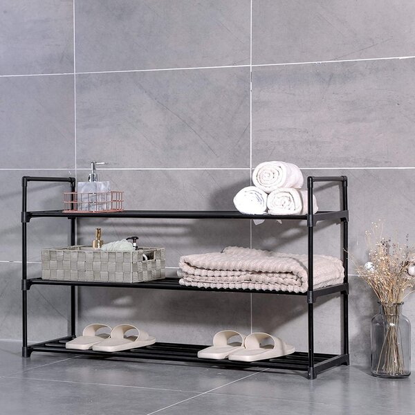 Czarna szafka na buty VARIO 92x55 cm