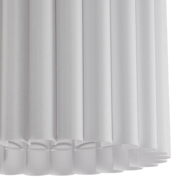 Lampa sufitowa Aria Duolla, możliwość ściemniania, biały / opal, salon / jadalnia, tkanina / materiał / jedwab