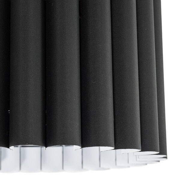 Lampa sufitowa Aria Duolla, możliwość ściemniania, czarny, salon / jadalnia, tkanina / materiał / jedwab