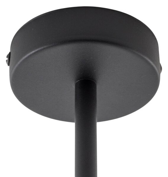 Lampa sufitowa Aria Duolla, możliwość ściemniania, czarny, salon / jadalnia, tkanina / materiał / jedwab