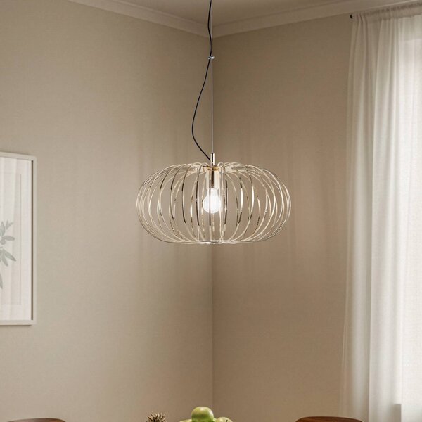 Lampa wisząca Globe Domiluce, możliwość ściemniania, mosiężny / złoty, salon / jadalnia, metal