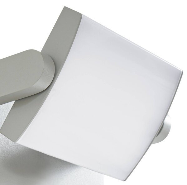 Kinkiet zewnętrzny LED Sherin Lindby, aluminiowy / szary / cynkowy, aluminium, nowoczesny