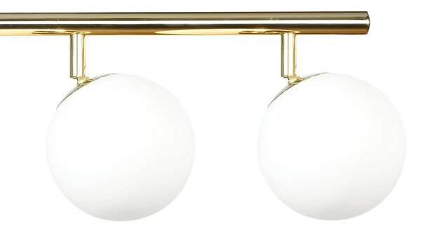 Lampa sufitowa Drum Domiluce, możliwość ściemniania, mosiężny / złoty, salon / jadalnia, metal