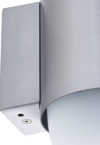 Kinkiet zewnętrzny Pilva Lindby, możliwość ściemniania, aluminiowy / szary / cynkowy, aluminium, nowoczesny