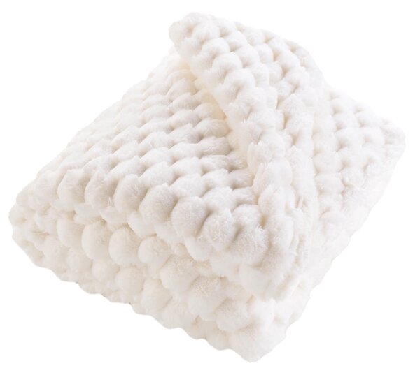 Pikowany koc z pluszowego materiału, FROSTY