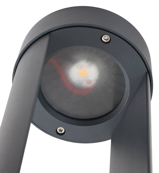 Słupek oświetleniowy LED Soriq Lindby, czarny, aluminium, nowoczesny