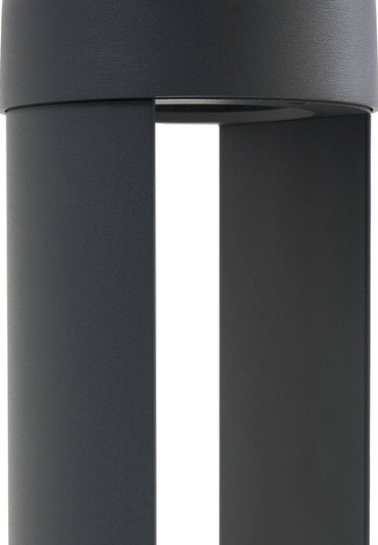 Słupek oświetleniowy LED Soriq Lindby, czarny, aluminium, nowoczesny