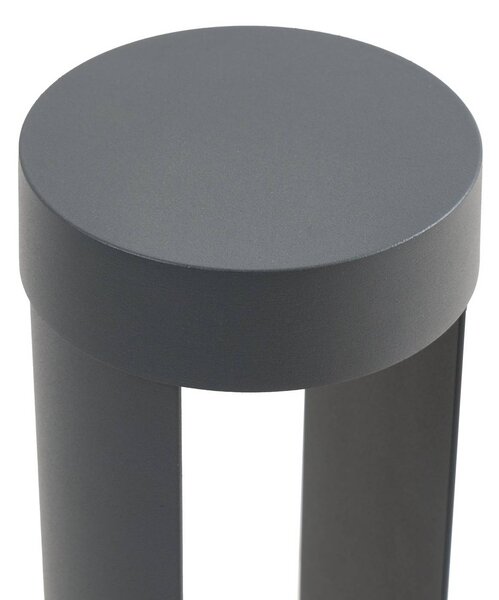 Słupek oświetleniowy LED Soriq Lindby, czarny, aluminium, nowoczesny
