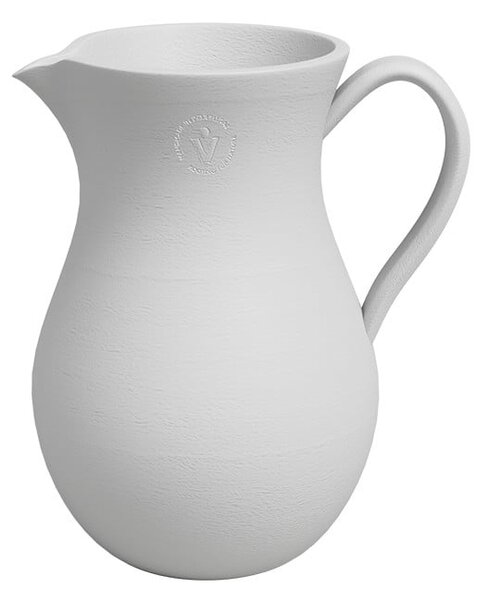 Biały ceramiczny ręcznie wykonany wazon (wysokość 30 cm) Harmonia – Artevasi