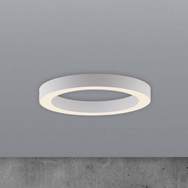 PURE Lampa sufitowa LED Lines, możliwość ściemniania, biały / opal, salon / jadalnia, aluminium, nowoczesny