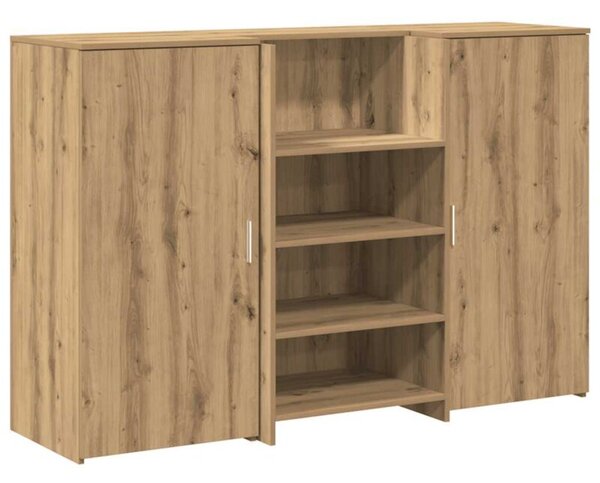 Biurko recepcyjne dÄ b artisan 155x50x103,5 cm drewno klejone