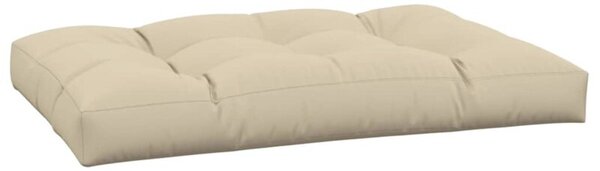 Poduszka na paletę, beżowa, 120x80x12 cm, tkanina