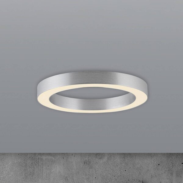 PURE Lampa sufitowa LED Lines, możliwość ściemniania, chromowy / srebrny, salon / jadalnia, aluminium, nowoczesny