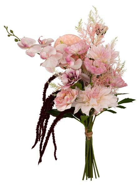 Bukiet sztucznych kwiatów WILD ROMANCE, różowy, 60 cm