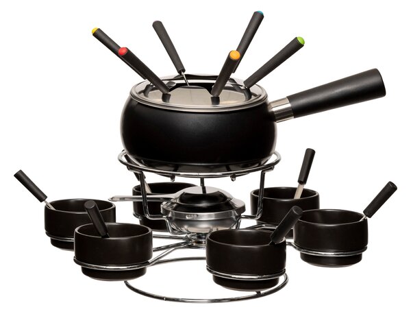 Zestaw do fondue obrotowy na 6 osób, ceramiczny