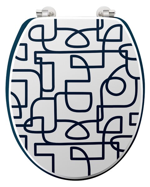 Deska sedesowa LABYRINTHE, MDF, 37,5 x 46 cm