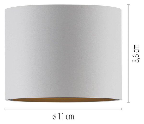 PURE Lampa sufitowa Point, możliwość ściemniania, biały / opal, łazienka, metal, nowoczesny