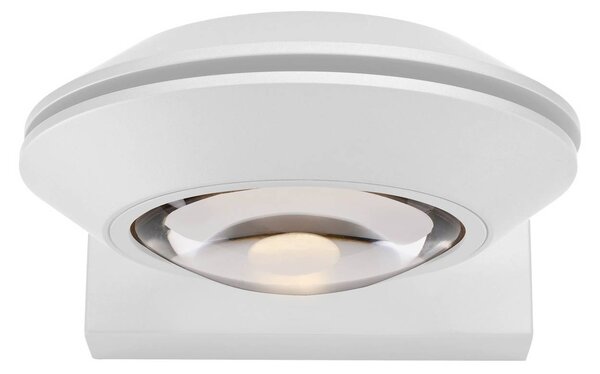 PURE Kinkiet LED Oculis, możliwość ściemniania, biały / opal, salon / jadalnia, nowoczesny