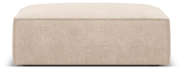 Beżowy podnóżek z tkaniny szenilowej Vanda – Mazzini Sofas