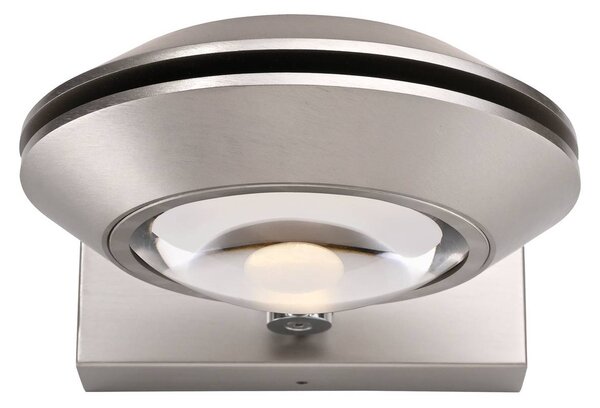 PURE Kinkiet LED Oculis, możliwość ściemniania, chromowy / srebrny, salon / jadalnia, nowoczesny
