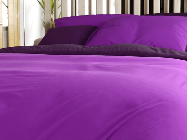 Bawełniana pościel VIOLETTA fioletowa Rozmiar pościeli: 70 x 90 cm | 140 x 200 cm