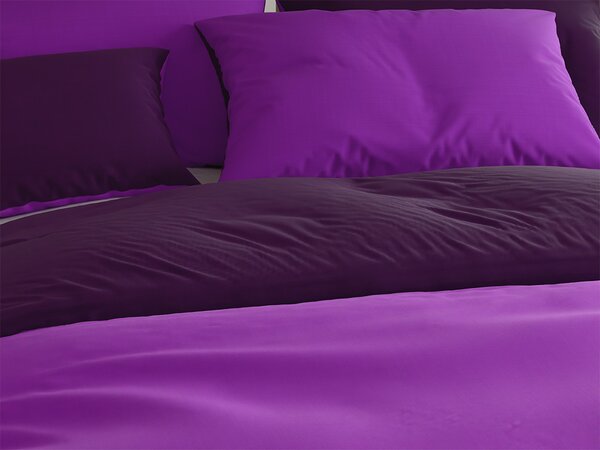 Bawełniana pościel VIOLETTA fioletowa Rozmiar pościeli: 70 x 90 cm | 140 x 200 cm
