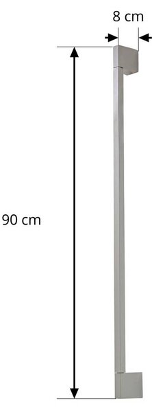 Kinkiet zewnętrzny LED Neano Lindby, aluminiowy / szary / cynkowy, aluminium, nowoczesny