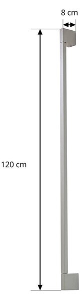 Kinkiet zewnętrzny LED Neano Lindby, aluminiowy / szary / cynkowy, aluminium, nowoczesny