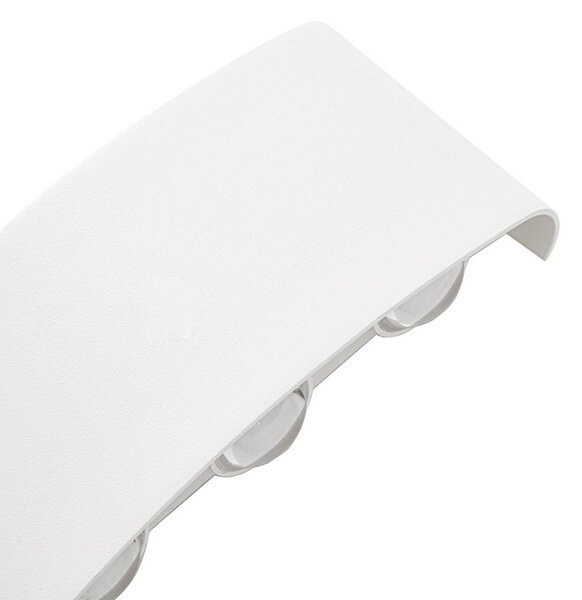 Kinkiet zewnętrzny LED Ithan Lindby, biały / opal, aluminium, nowoczesny