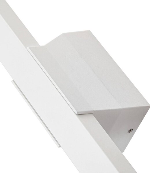 Kinkiet zewnętrzny LED Sakari Lindby, biały / opal, aluminium, nowoczesny