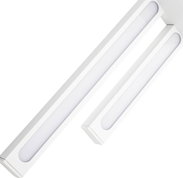 Kinkiet zewnętrzny LED Sakari Lindby, biały / opal, aluminium, nowoczesny