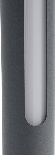 Słupek oświetleniowy LED Liravel Lindby, czarny, aluminium, nowoczesny