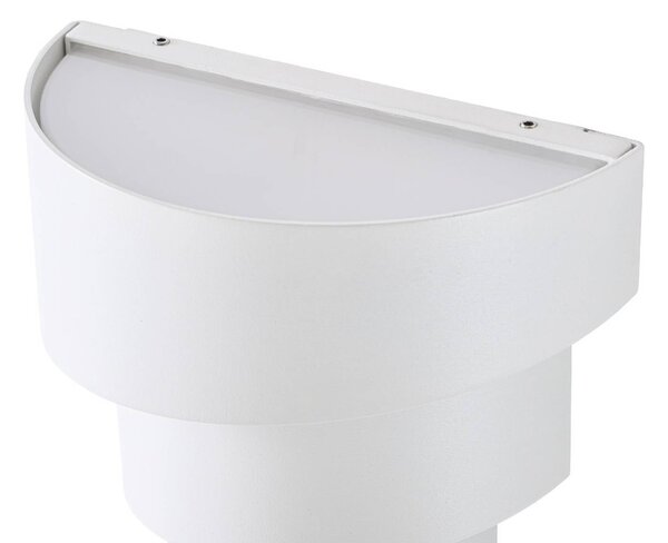 Kinkiet zewnętrzny LED Valir Lindby, biały / opal, aluminium, design