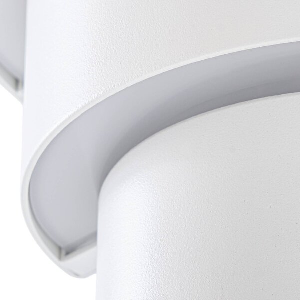 Kinkiet zewnętrzny LED Valir Lindby, biały / opal, aluminium, design