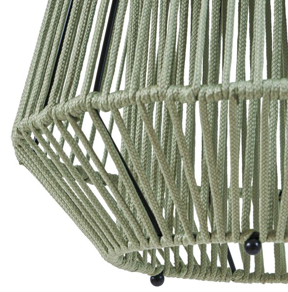Lampa wisząca Lindby LED z zasilaniem słonecznym Austas, zielona, Ø 32 cm, USB, Austas Lindby, możliwość ściemniania, zielony, tworzywo sztuczne, nowoczesny
