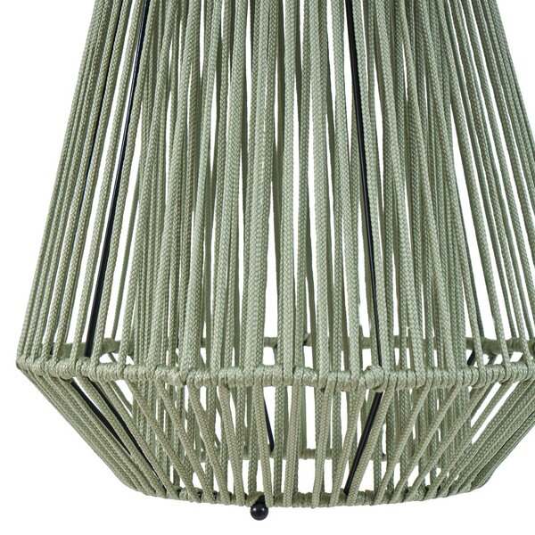 Lampa wisząca Lindby LED z zasilaniem słonecznym Austas, zielona, Ø 32 cm, USB, Austas Lindby, możliwość ściemniania, zielony, tworzywo sztuczne, nowoczesny