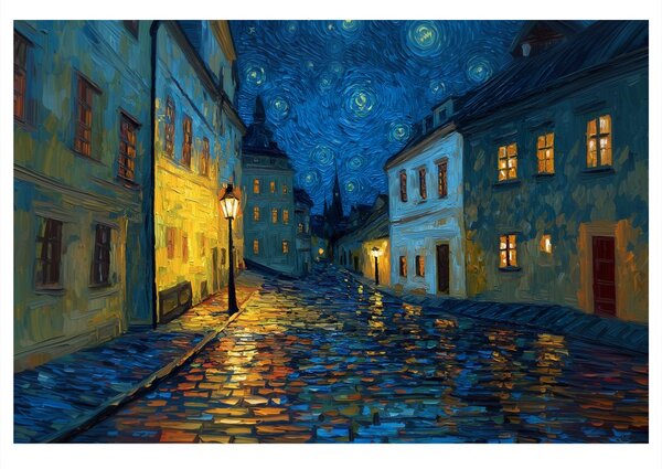 Obraz magiczna nocna ulica