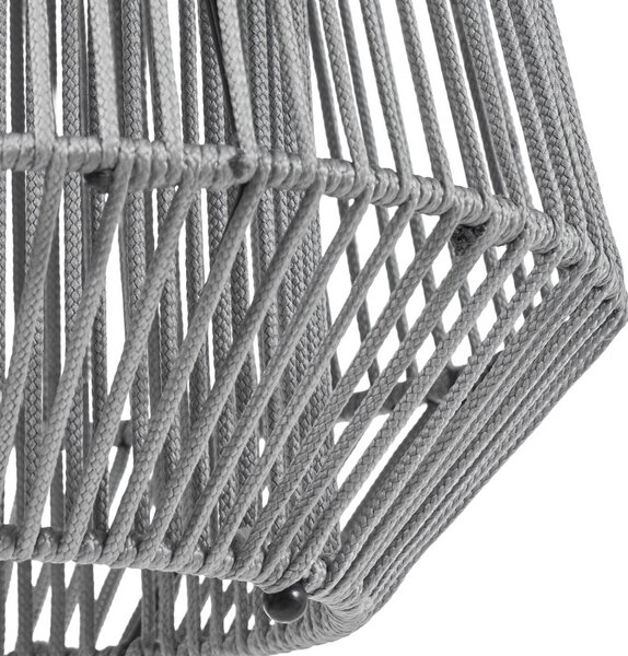 Lampa wisząca Lindby LED z zasilaniem słonecznym Austas, szara, Ø 32 cm, USB, Austas Lindby, możliwość ściemniania, aluminiowy / szary / cynkowy, tworzywo sztuczne, nowoczesny