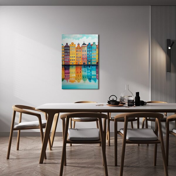 Obraz kolorowa architektura miejska