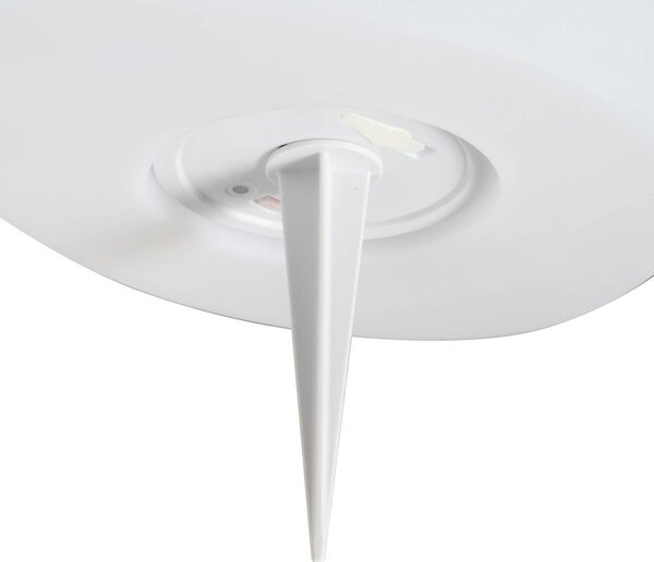 Lampa solarna ozdobna Liedra Lindby, możliwość ściemniania, biały / opal, tworzywo sztuczne, nowoczesny