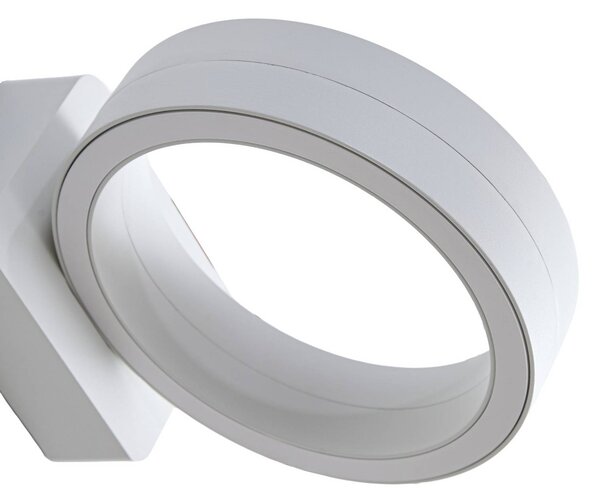 Kinkiet zewnętrzny LED Selviro Lindby, biały / opal, aluminium, nowoczesny
