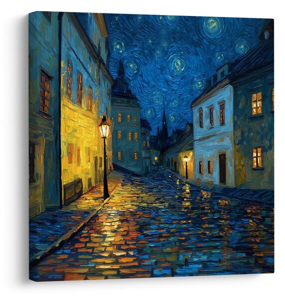 Obraz noc lamp w blasku